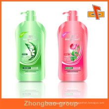 Guangzhou Hersteller Großhandel Druck-und Verpackungsmaterial benutzerdefinierte Sticky Metall Shampoo Flasche Etikett
